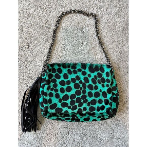 Rare⭐️ Eric Javits Calf hair leopard handbag, $475 - Picture 2 of 13